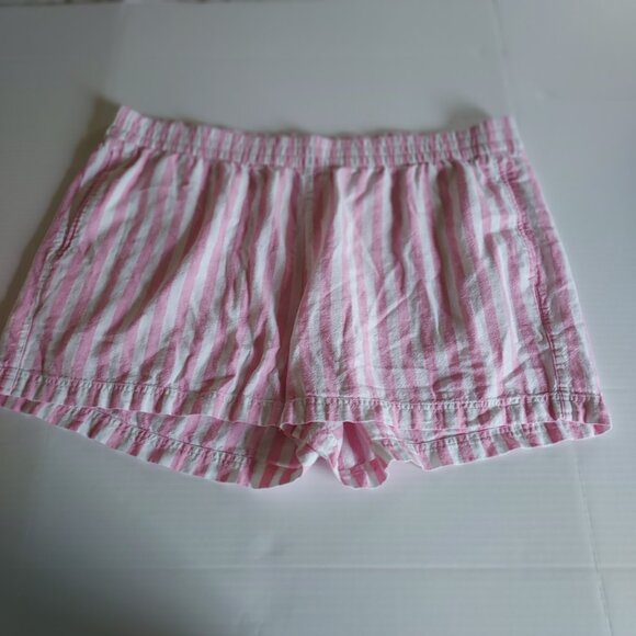 Old Navy Linen Blend Pink Striped Shorts Size XXL - Picture 4 of 14